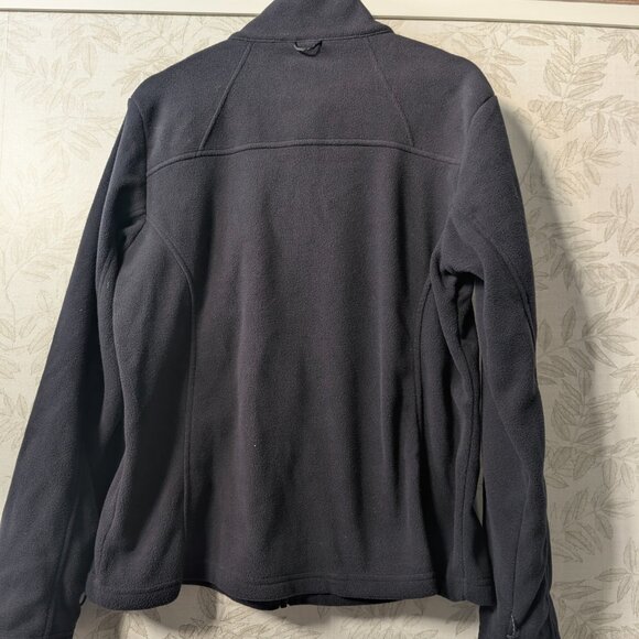 Columbia Full Zip Fleece Jacket XL Black Outdoor Hiking Pockets Soft - Picture 9 of 11